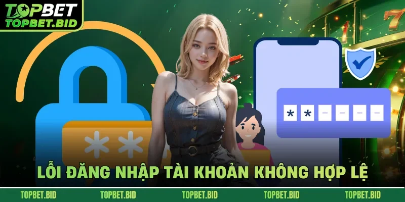 Lỗi đăng nhập tài khoản không hợp lệ