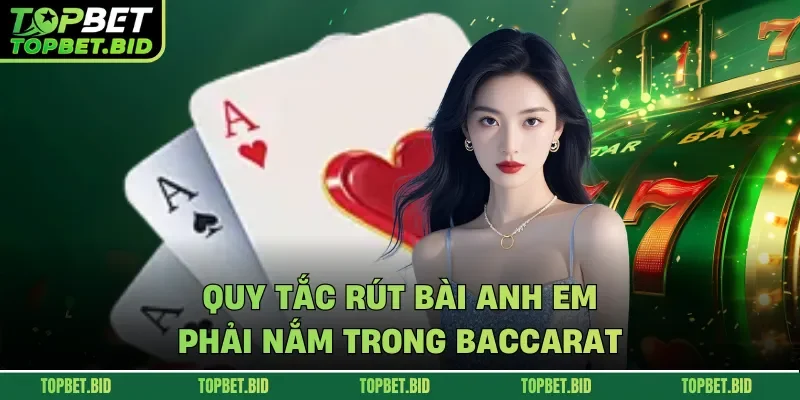 Quy tắc rút bài anh em phải nắm trong Baccarat