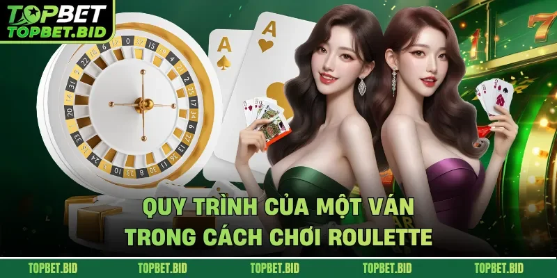 Quy trình của một ván trong cách chơi Roulette