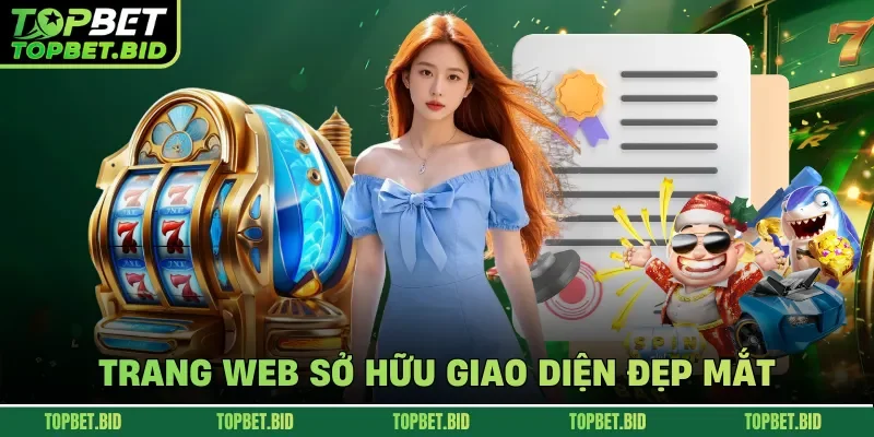 Trang web sở hữu giao diện đẹp mắt
